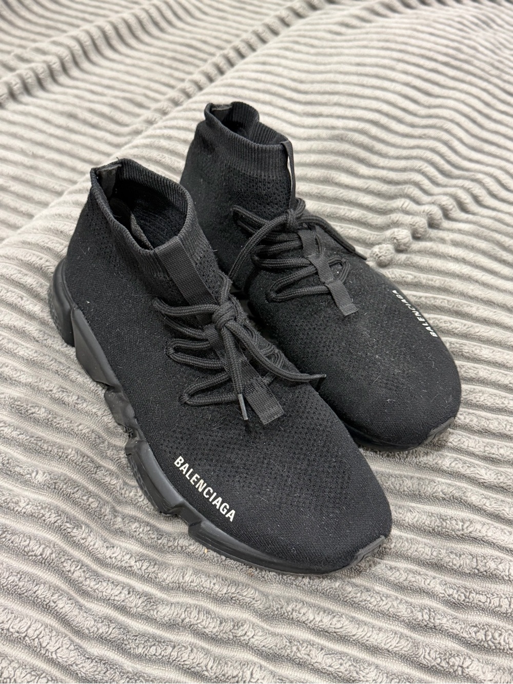 Balenciaga Black Speed Trainer Sneakers